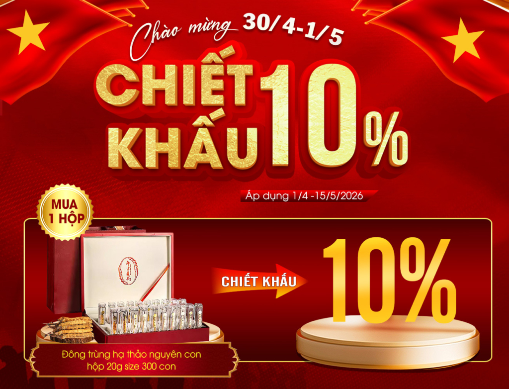 Đông Trùng Hạ Thảo Nguyên Con Đặc Biệt Loại 1 Hộp 20g D300-20V1